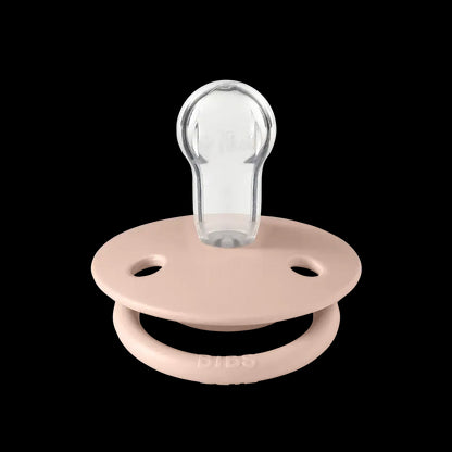 Silicone De Lux Round Soother 2pk Onesize - Ivory/Blush