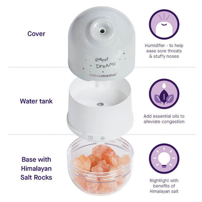 ClevaPure™ Salt Lamp & Night Light