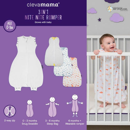 3 in 1 Romper & Sleeping Bay 2.5Tog - Pink