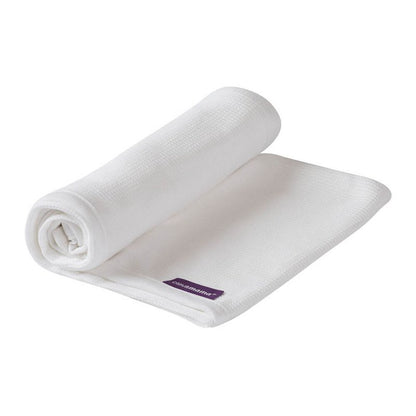 Waffle Cot/Cot Bed Blanket - White