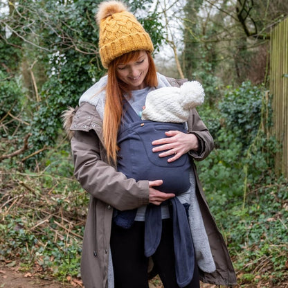 Caboo + Organic Baby Carrier - Blueberry