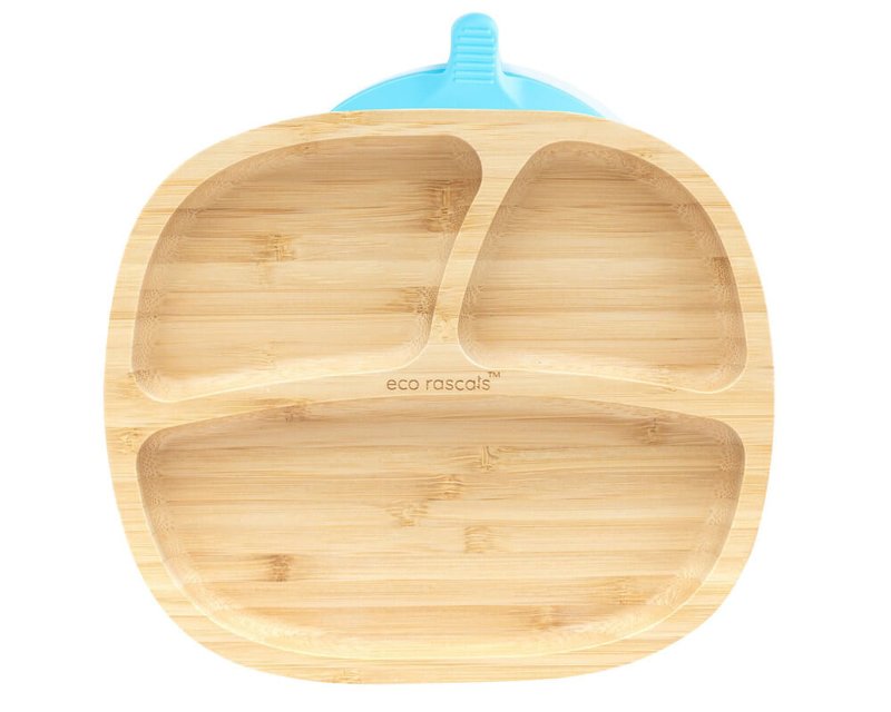 Bamboo Rectangle Plate - Blue