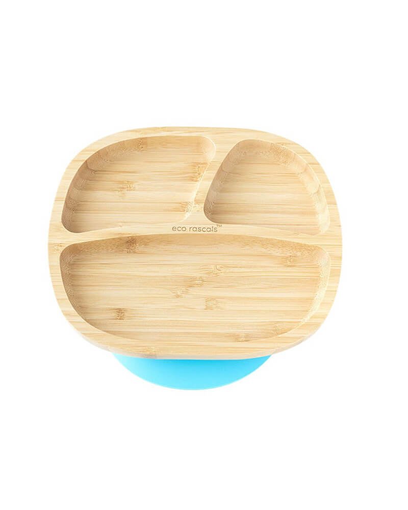 Bamboo Rectangle Plate - Blue