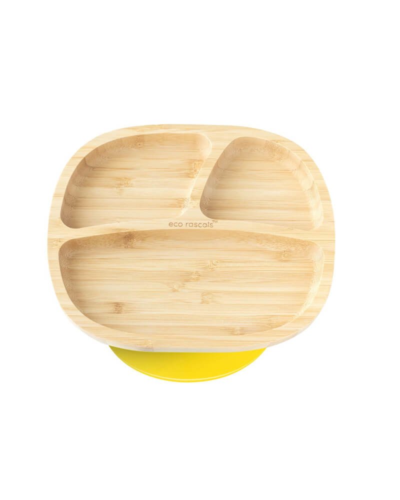 Bamboo Rectangle Plate - Yellow