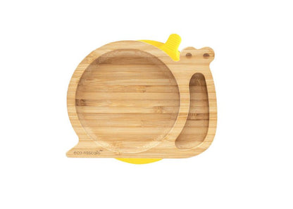 Bamboo Snail Suction Plate - Yellow