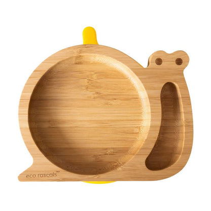 Bamboo Snail Suction Plate - Yellow
