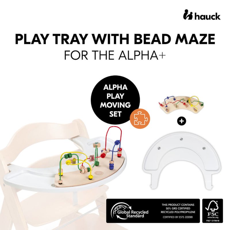 Alpha Tray & Moving Wooden Playset