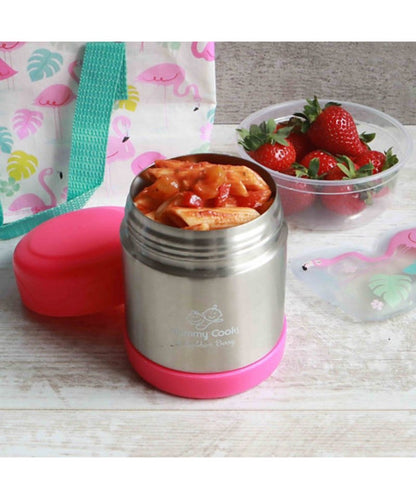 Mummy Cooks Food Flask 300ml Pink Kaliedy - Main Image