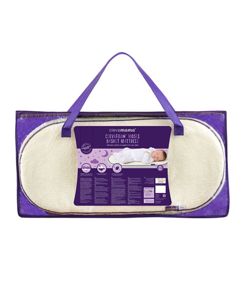 ClevaFoam Moses Basket/Pram Mattress - 66x28cm