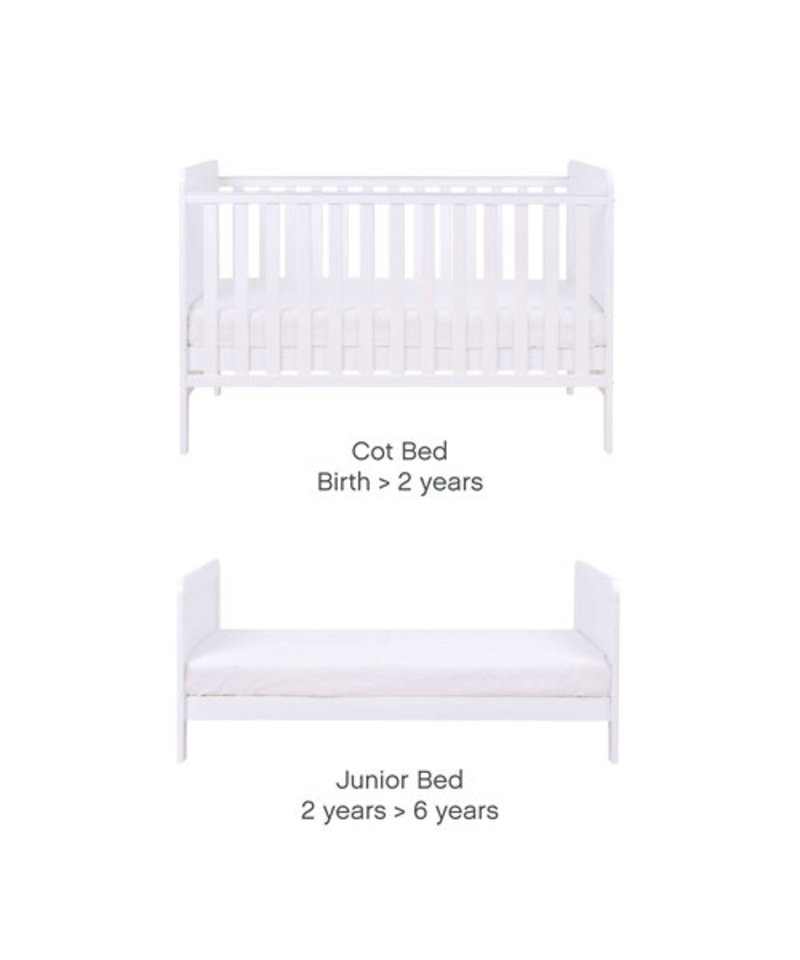 Rio Cot Bed with Cot Top Changer & Mattress