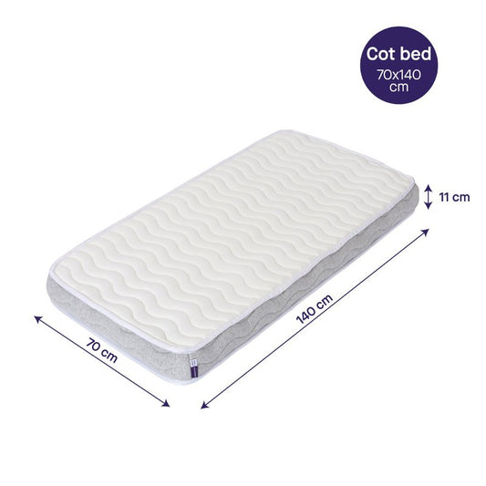 ClevaFoam Pocket Sprung Cot Bed Mattress - 140 x 70cm
