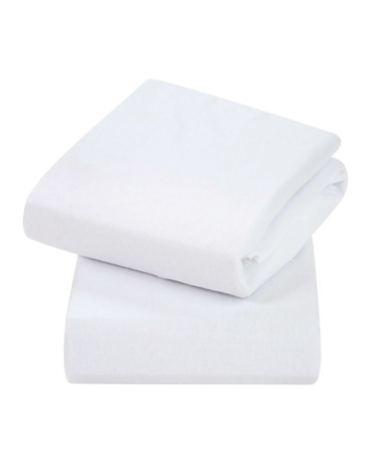 Fitted Cot Sheets 2pk - White
