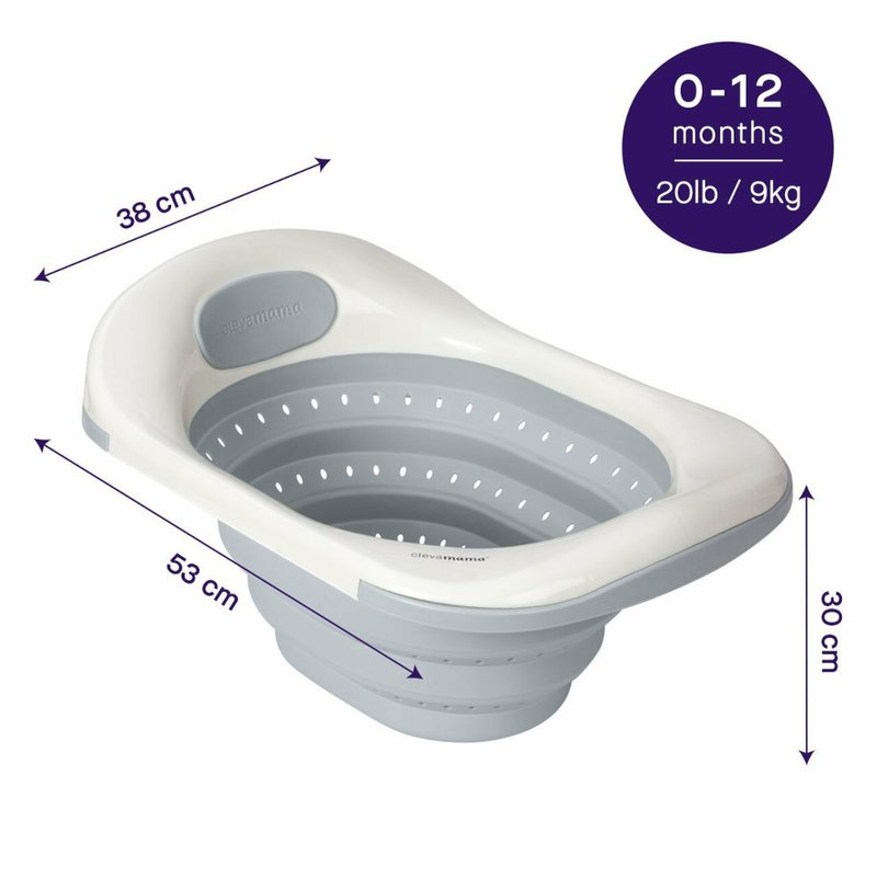ClevaBath The Sink Bath - Grey