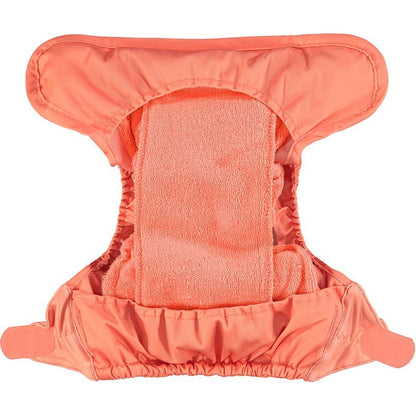 Pop In Single Bamboo Nappy - Coral