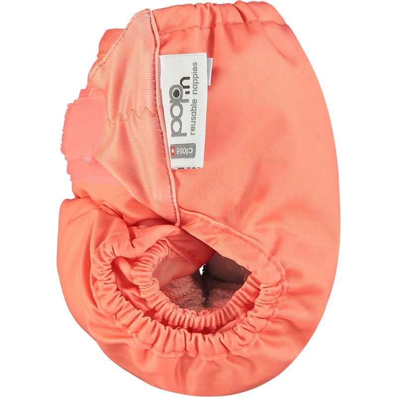 Pop In Single Bamboo Nappy - Coral