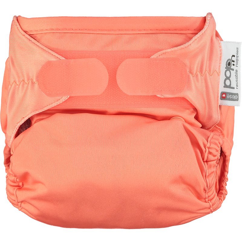 Pop In Single Bamboo Nappy - Coral