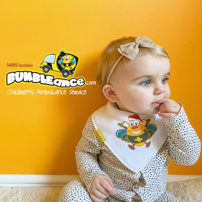 BUMBLEance Christmas Bee Bandana Bib