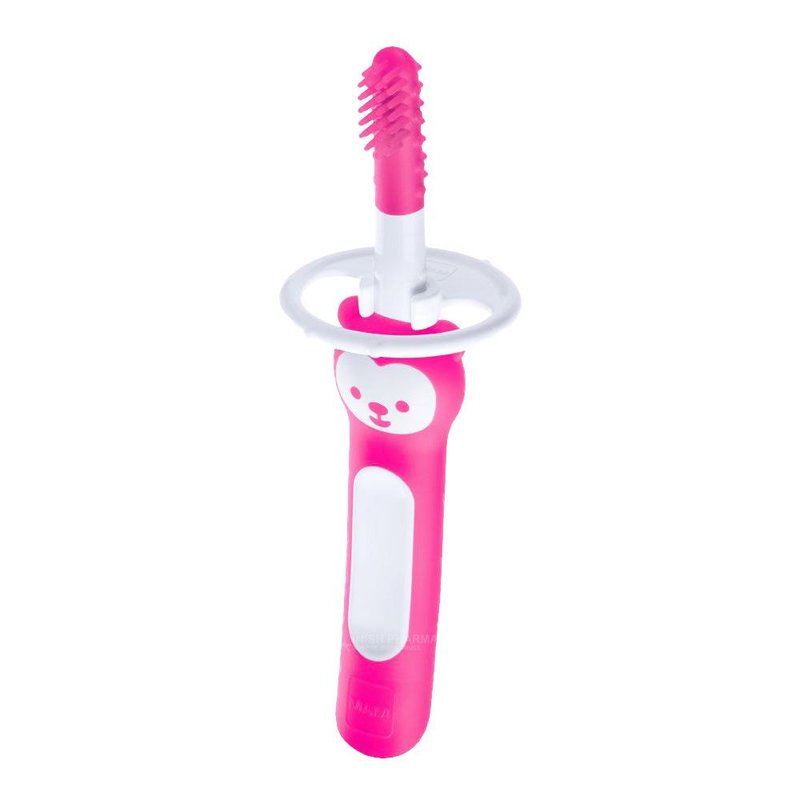 MAM Massaging Brush with Safety Shield - Pink