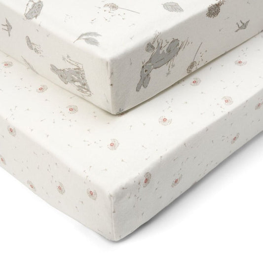 Fitted Cot Bed Sheets 2pk