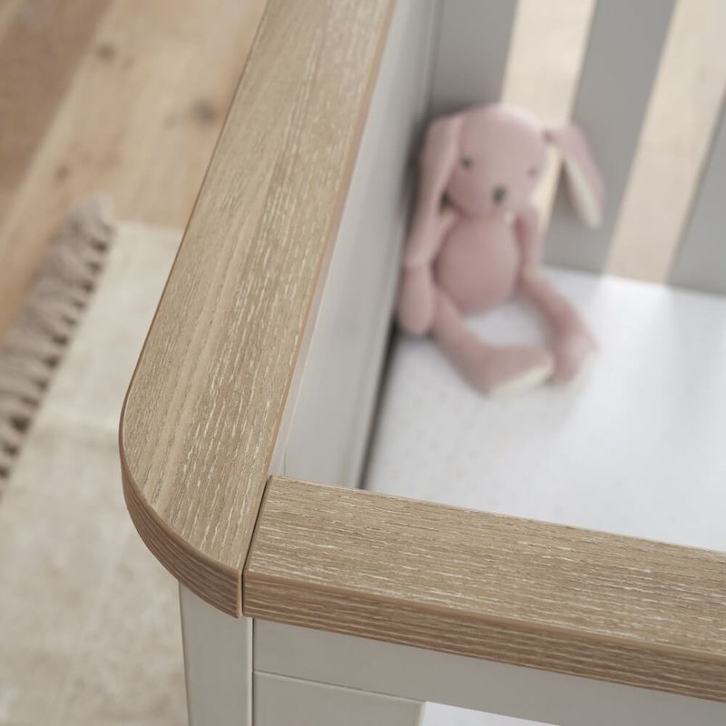 Verona Cot Bed - White & Oak
