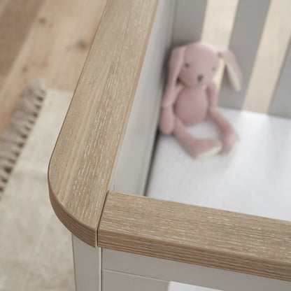 Verona Cot Bed - White & Oak