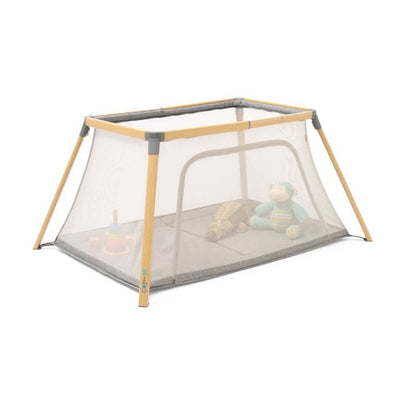 CoZee Go Travel Cot - Oak & Charcoal