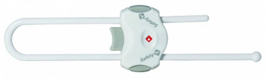 Cabinet Slide Lock - White