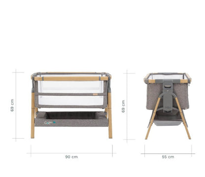 CoZee XL Complete Package Birth to +4yrs - Oak & Charcoal