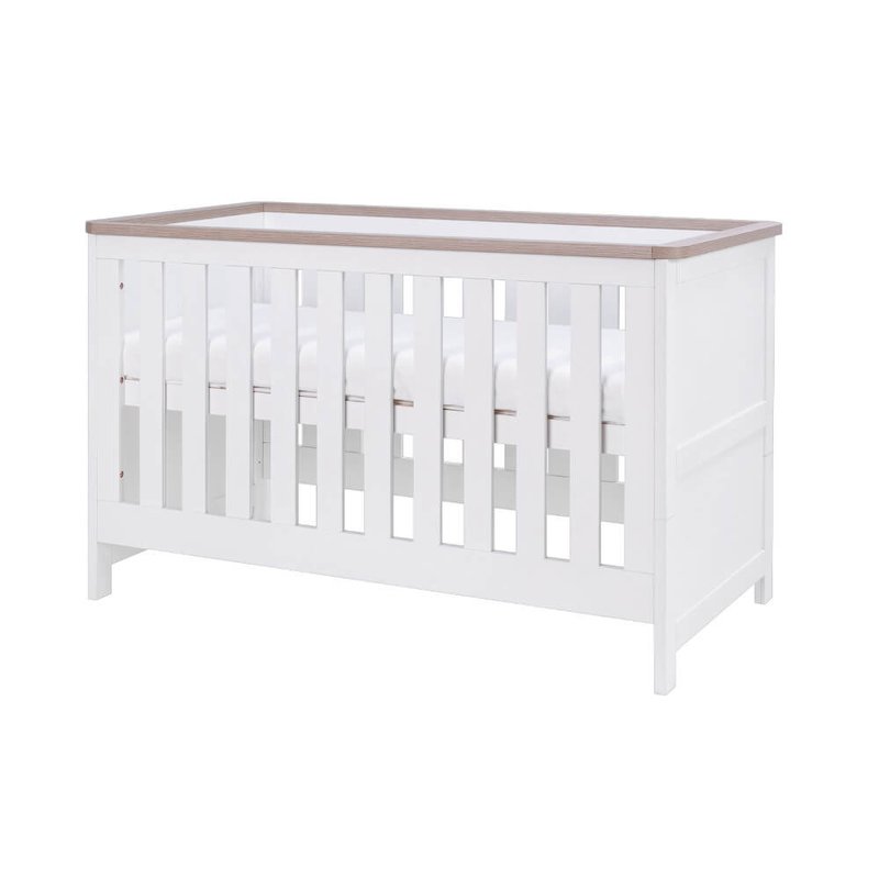 Verona Cot Bed - White & Oak