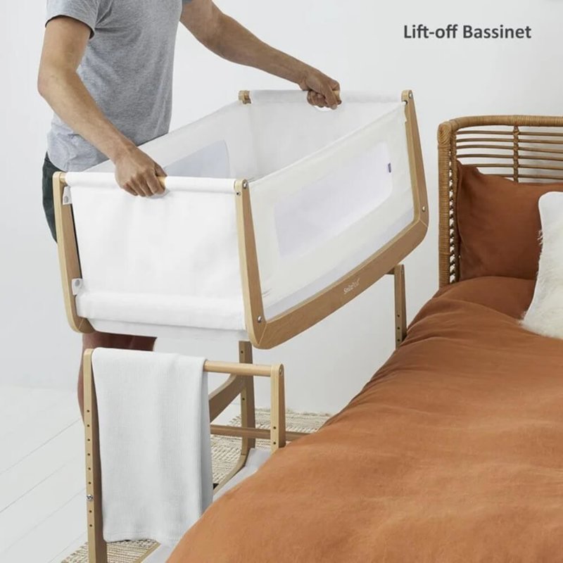 Snuzpod 4 Bedside Crib - Natural